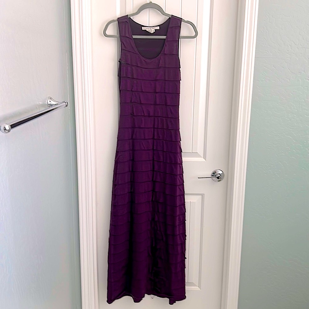 Max Studio tiered ruffle maxi dress